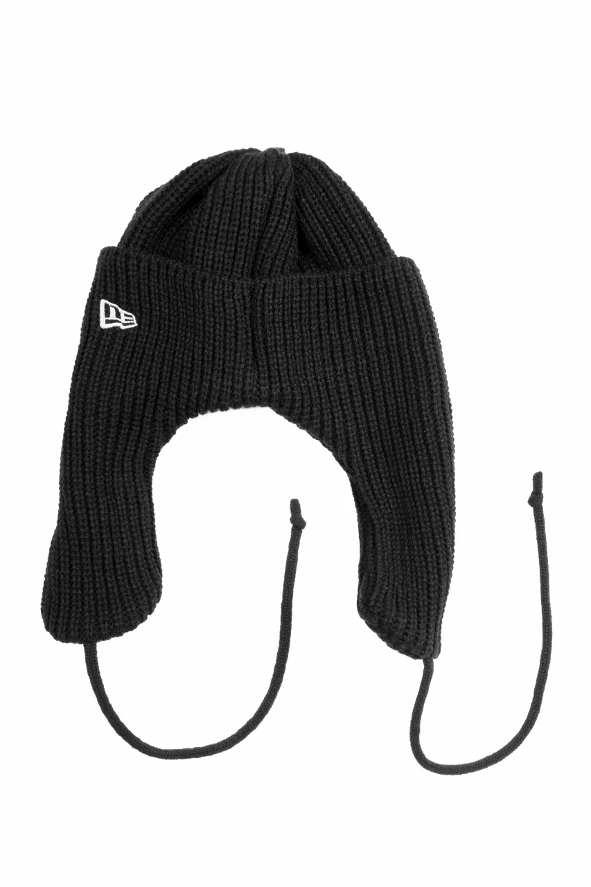 Y's × New Era KNIT TRAPPER (BLACK) - Image 5
