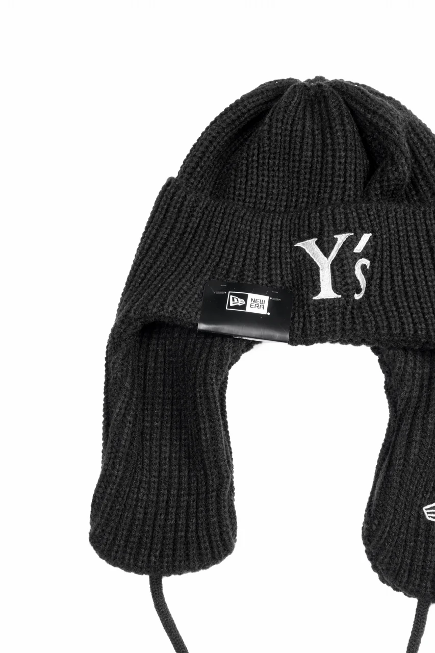 Y's × New Era KNIT TRAPPER (BLACK) - Image 9