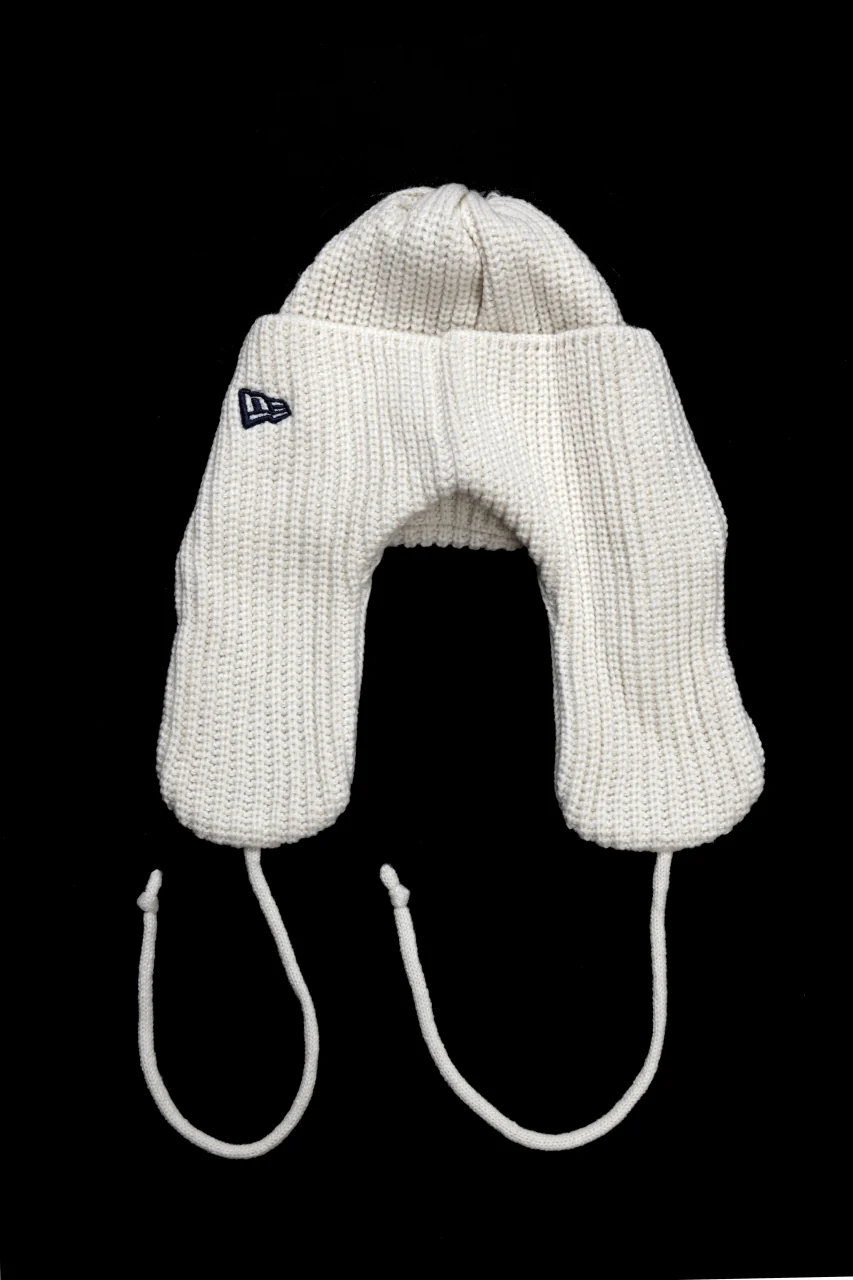 Y's × New Era KNIT TRAPPER (IVORY) - Image 5