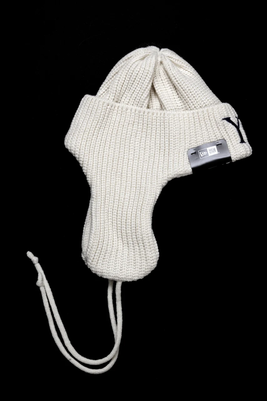 Y's × New Era KNIT TRAPPER (IVORY) - Image 6