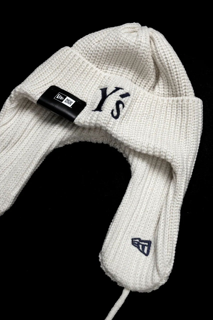 Y's × New Era KNIT TRAPPER (IVORY) - Image 8