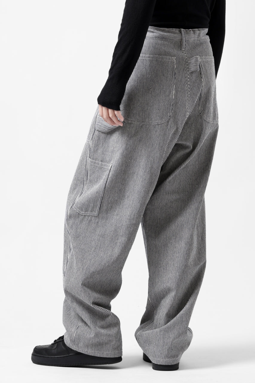 Y's PAINTER WORK PANTS / HICKORY STRIPE DENIM (INDIGO) - Image 10