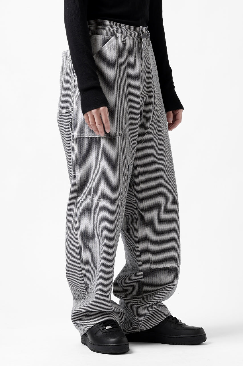 Y's PAINTER WORK PANTS / HICKORY STRIPE DENIM (INDIGO) - Image 11