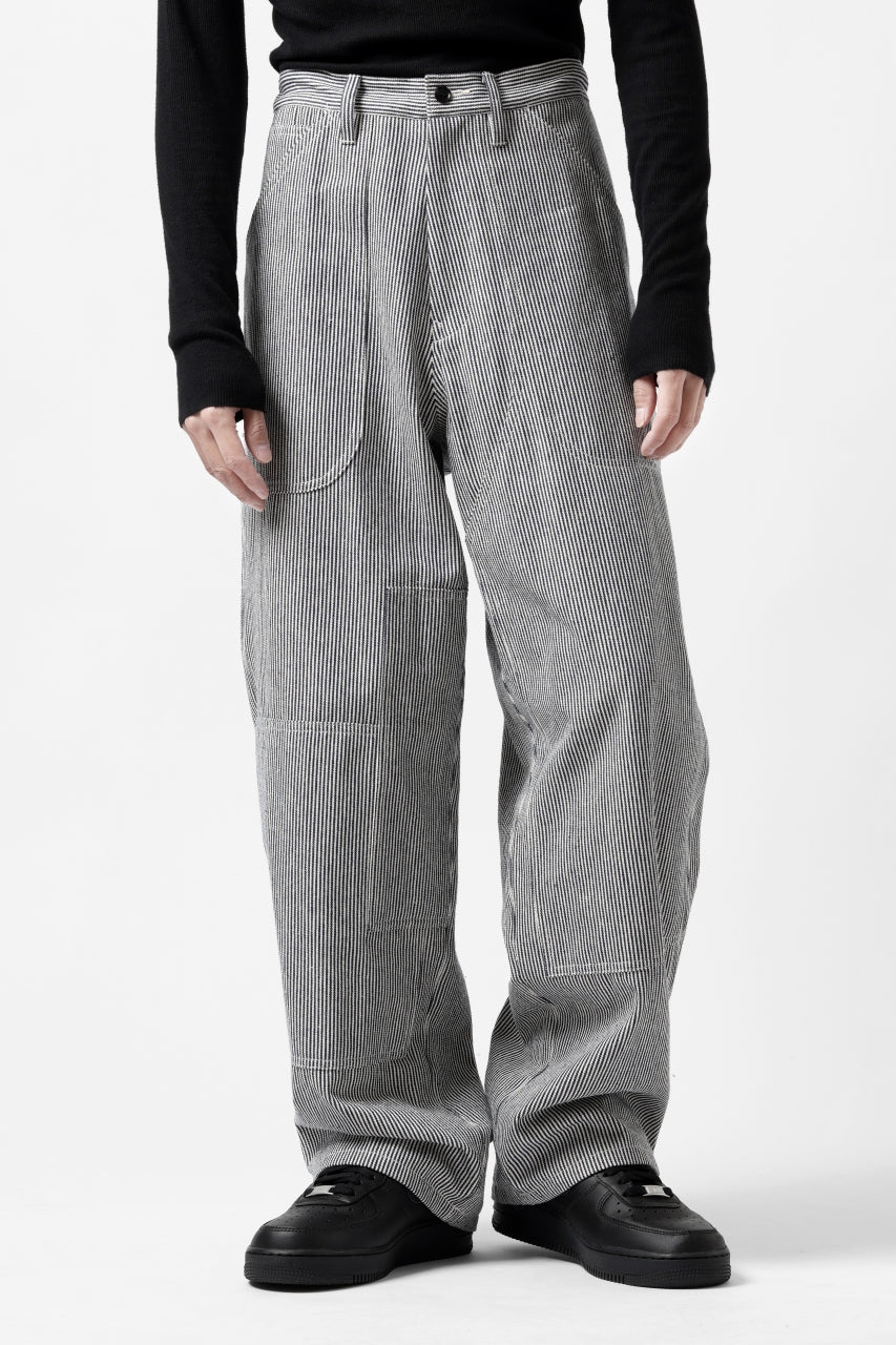 Y's PAINTER WORK PANTS / HICKORY STRIPE DENIM (INDIGO) - Image 12