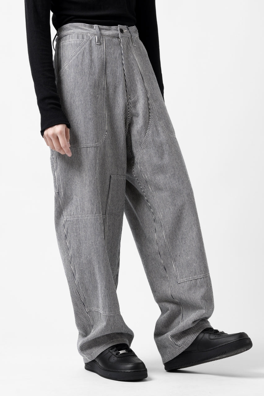Y's PAINTER WORK PANTS / HICKORY STRIPE DENIM (INDIGO) - Image 14