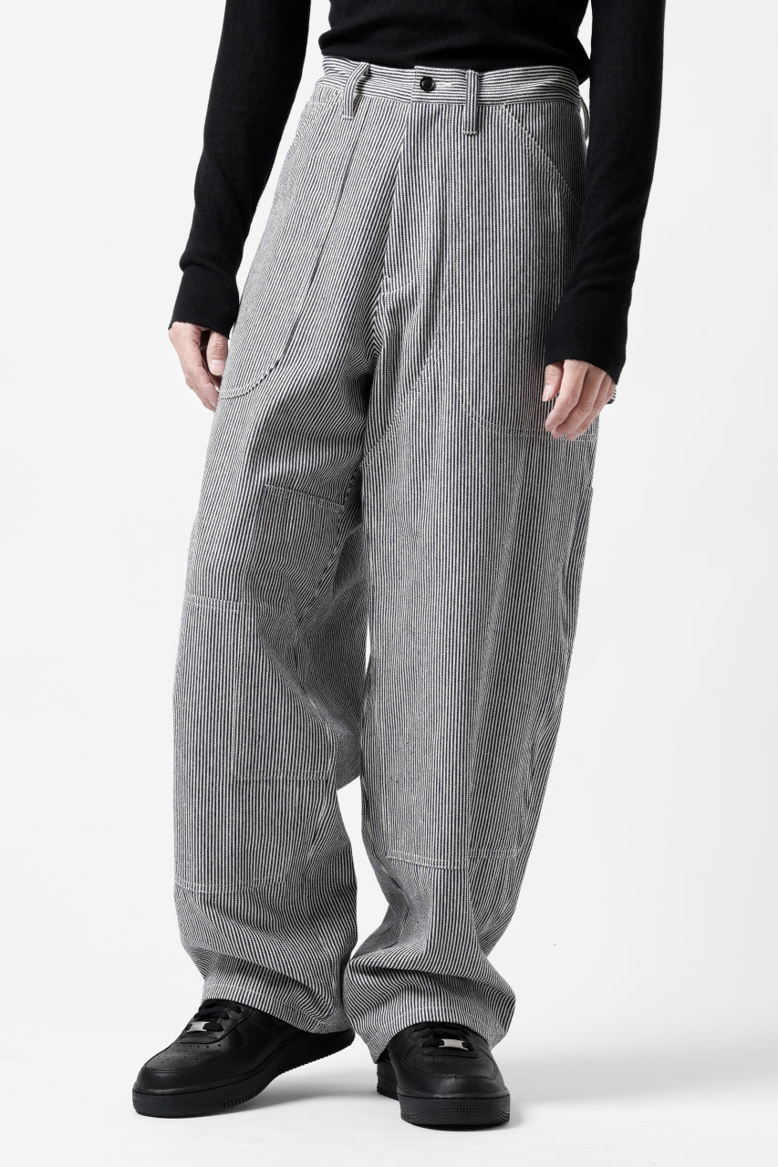 Y's PAINTER WORK PANTS / HICKORY STRIPE DENIM (INDIGO) - Image 16