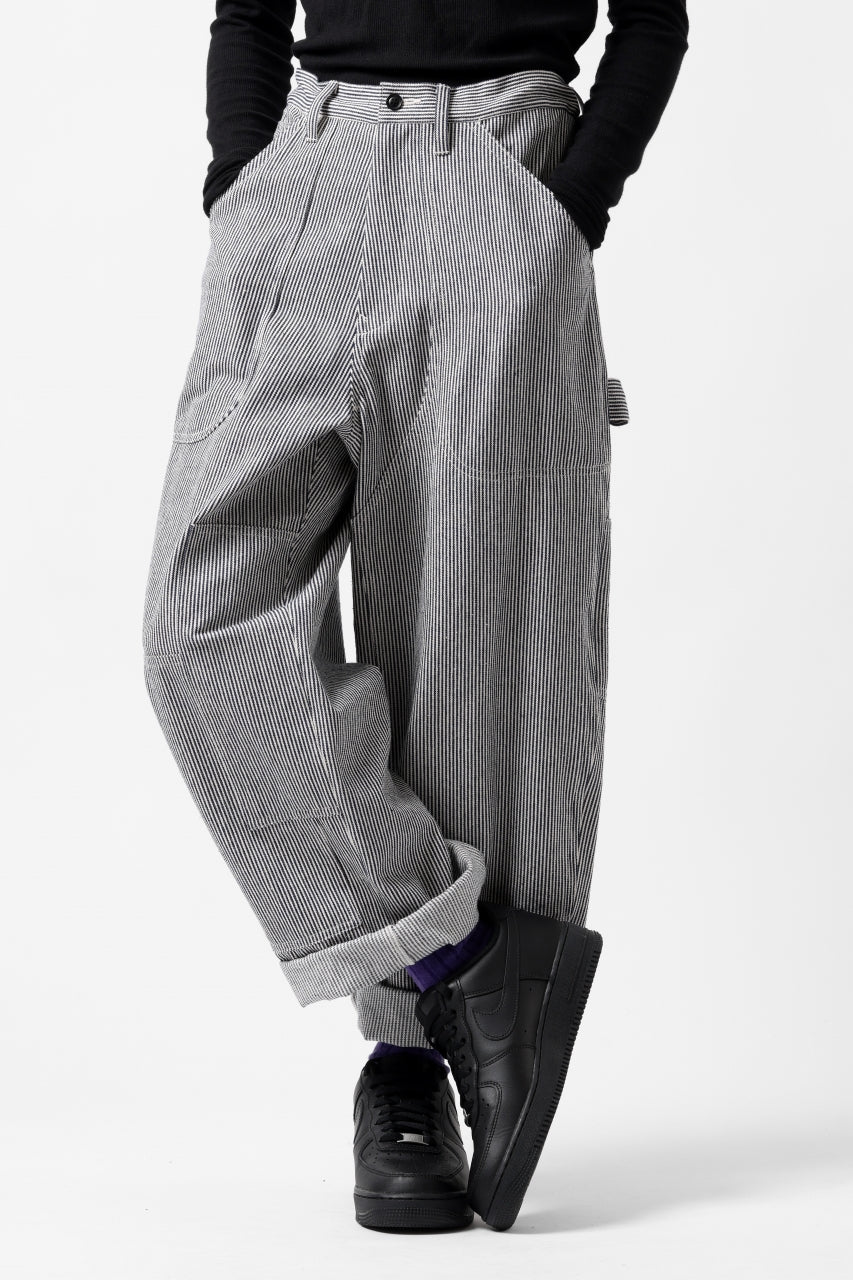Y's PAINTER WORK PANTS / HICKORY STRIPE DENIM (INDIGO) - Image 18