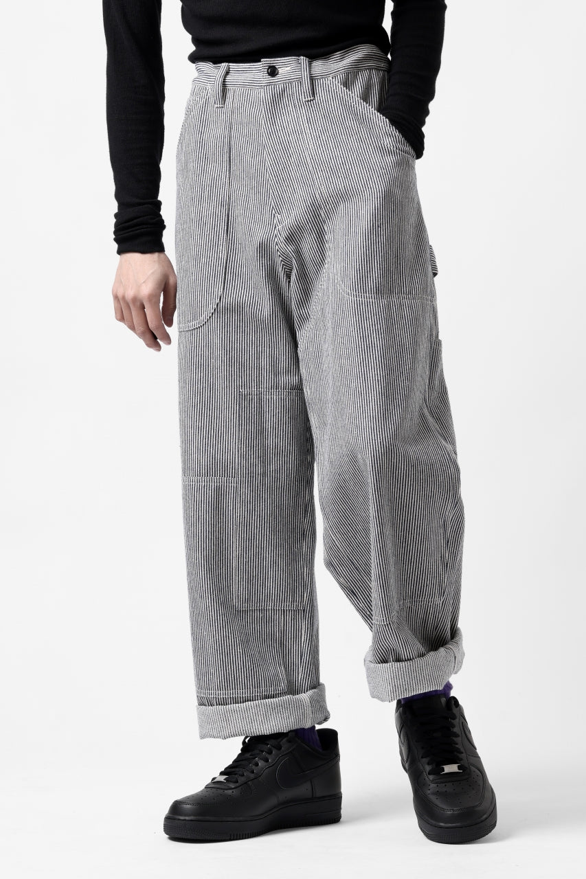 Y's PAINTER WORK PANTS / HICKORY STRIPE DENIM (INDIGO) - Image 19