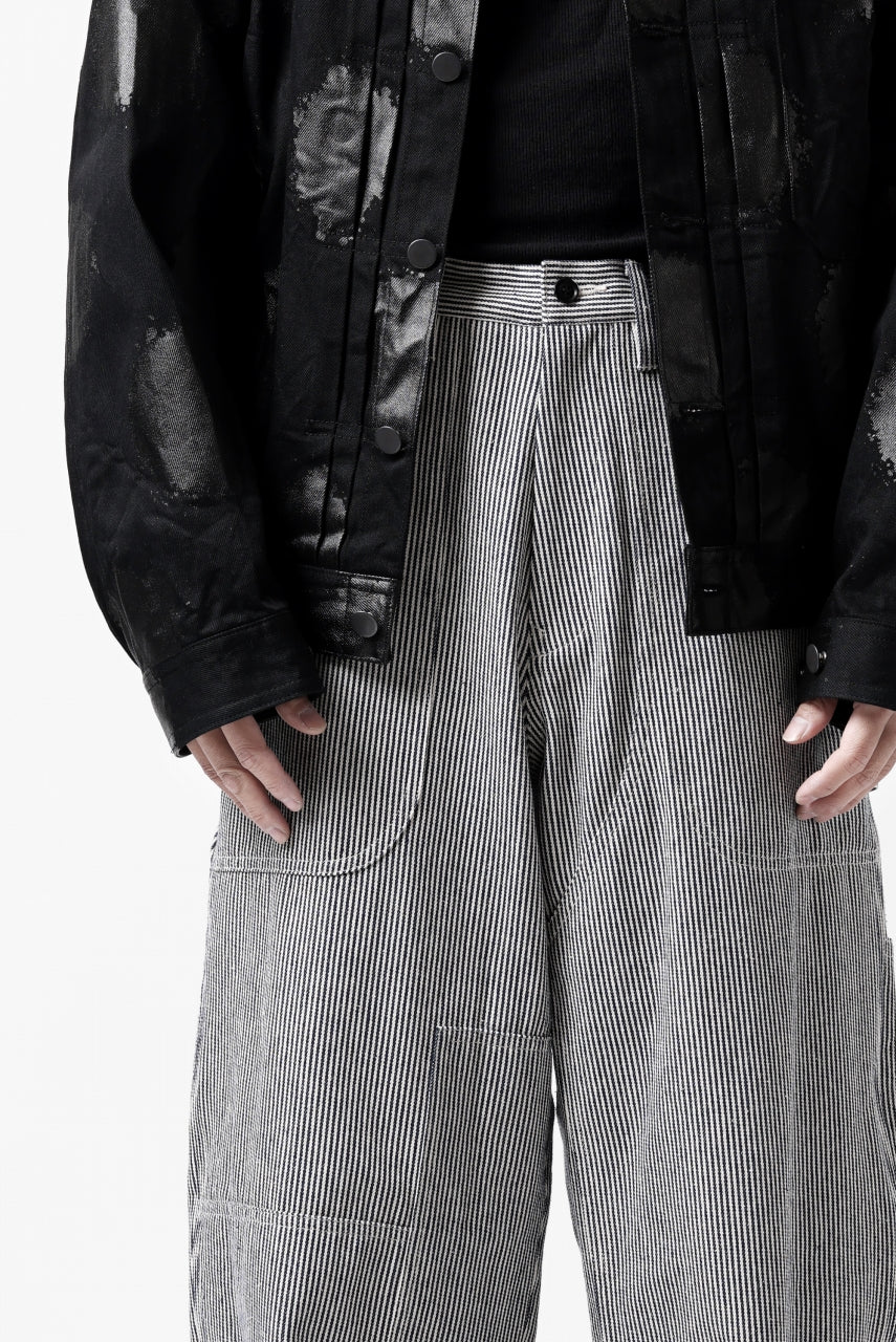 Y's PAINTER WORK PANTS / HICKORY STRIPE DENIM (INDIGO) - Image 21