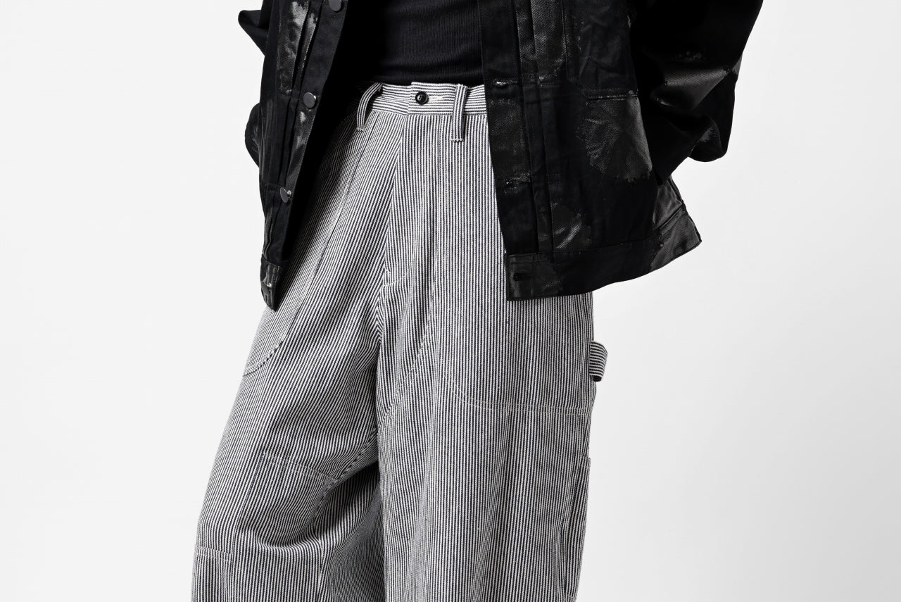 Y's PAINTER WORK PANTS / HICKORY STRIPE DENIM (INDIGO) - Image 25