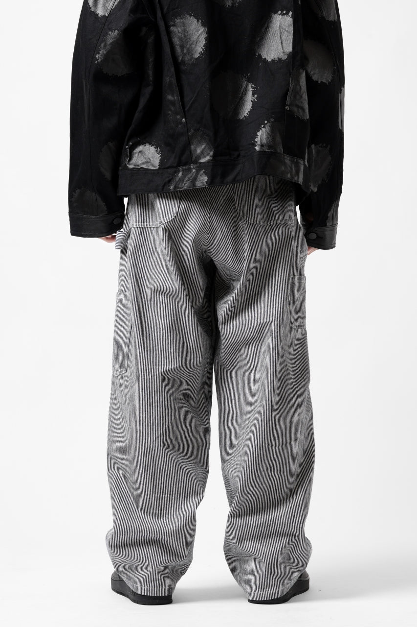 Y's PAINTER WORK PANTS / HICKORY STRIPE DENIM (INDIGO) - Image 5