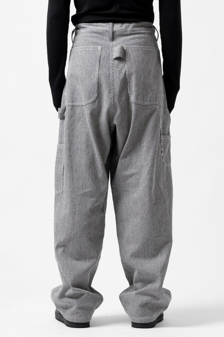 Y's PAINTER WORK PANTS / HICKORY STRIPE DENIM (INDIGO) - Image 7