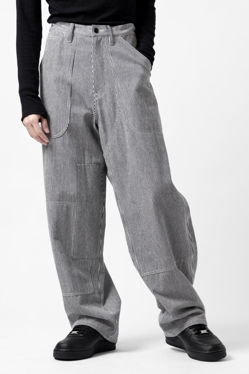 Y's PAINTER WORK PANTS / HICKORY STRIPE DENIM (INDIGO) - Image 9