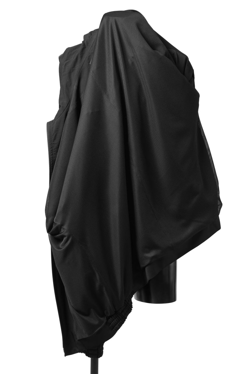 Y's....  PANELED ZIP BLOUSON / SUPER 120's DOESKIN (BLACK) - Image 13