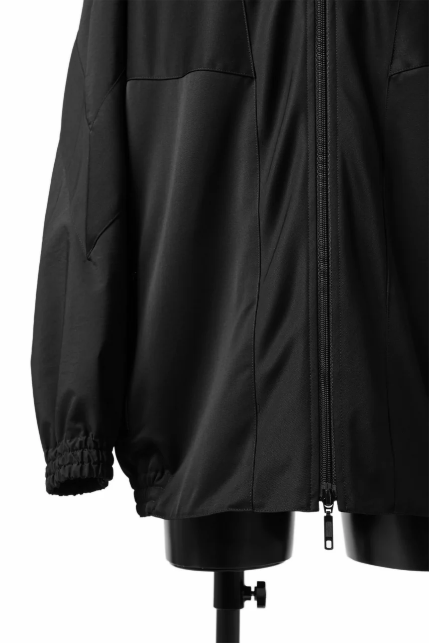 Y's....  PANELED ZIP BLOUSON / SUPER 120's DOESKIN (BLACK) - Image 15