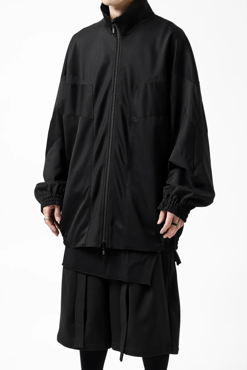 Y's....  PANELED ZIP BLOUSON / SUPER 120's DOESKIN (BLACK) - Image 26