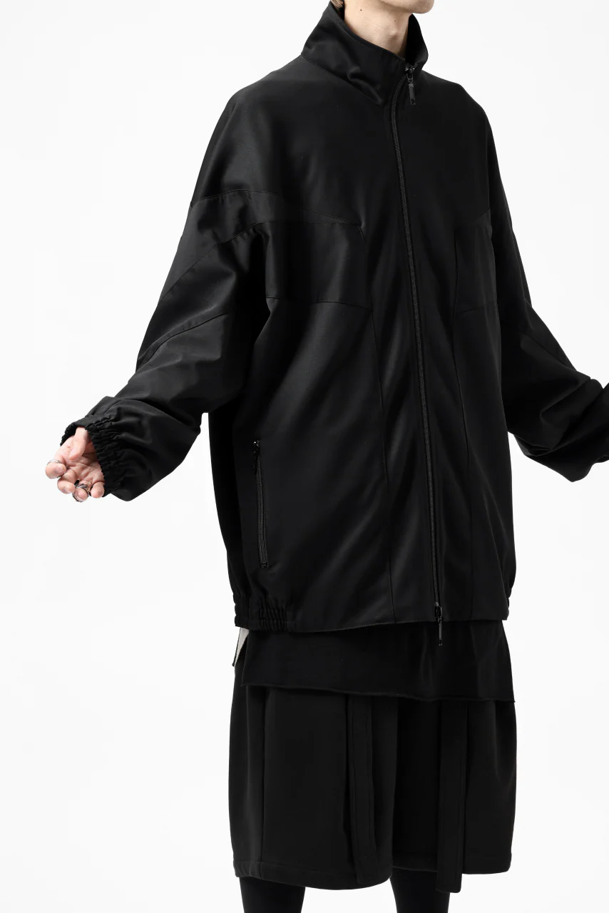 Y's....  PANELED ZIP BLOUSON / SUPER 120's DOESKIN (BLACK) - Image 27