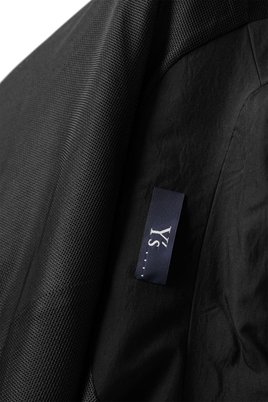 Y's....  PANELED ZIP BLOUSON / SUPER 120's DOESKIN (BLACK) - Image 35
