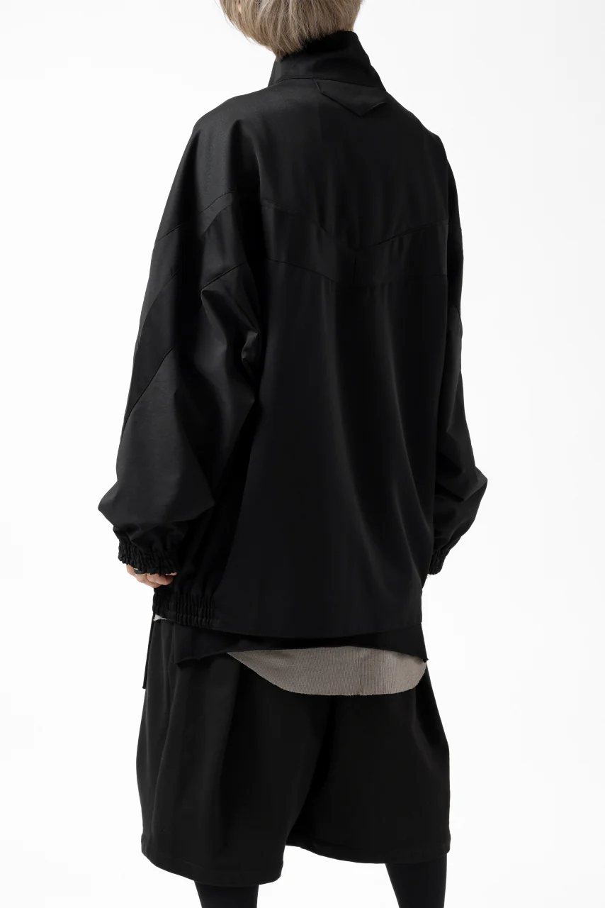 Y's....  PANELED ZIP BLOUSON / SUPER 120's DOESKIN (BLACK) - Image 41