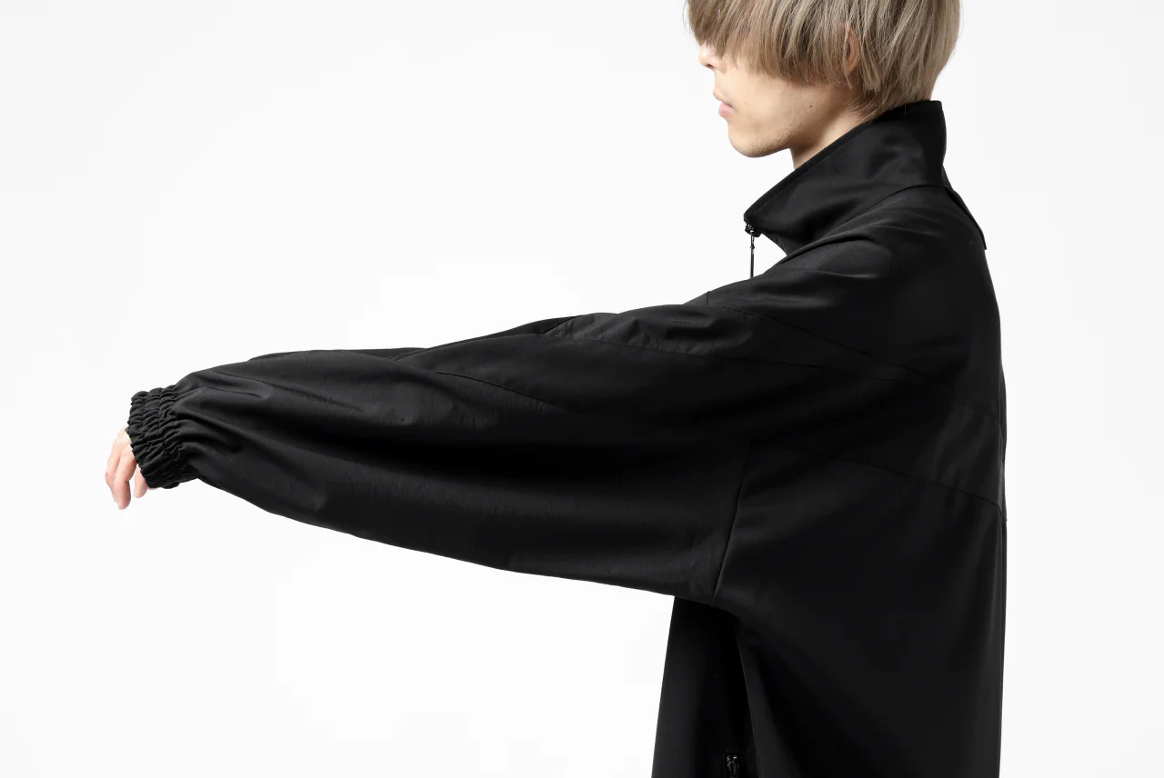 Y's....  PANELED ZIP BLOUSON / SUPER 120's DOESKIN (BLACK) - Image 65