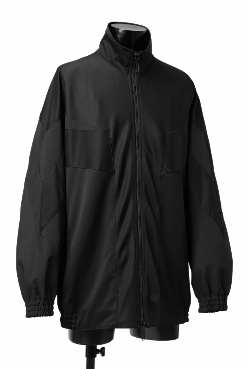 Y's....  PANELED ZIP BLOUSON / SUPER 120's DOESKIN (BLACK) - Image 8