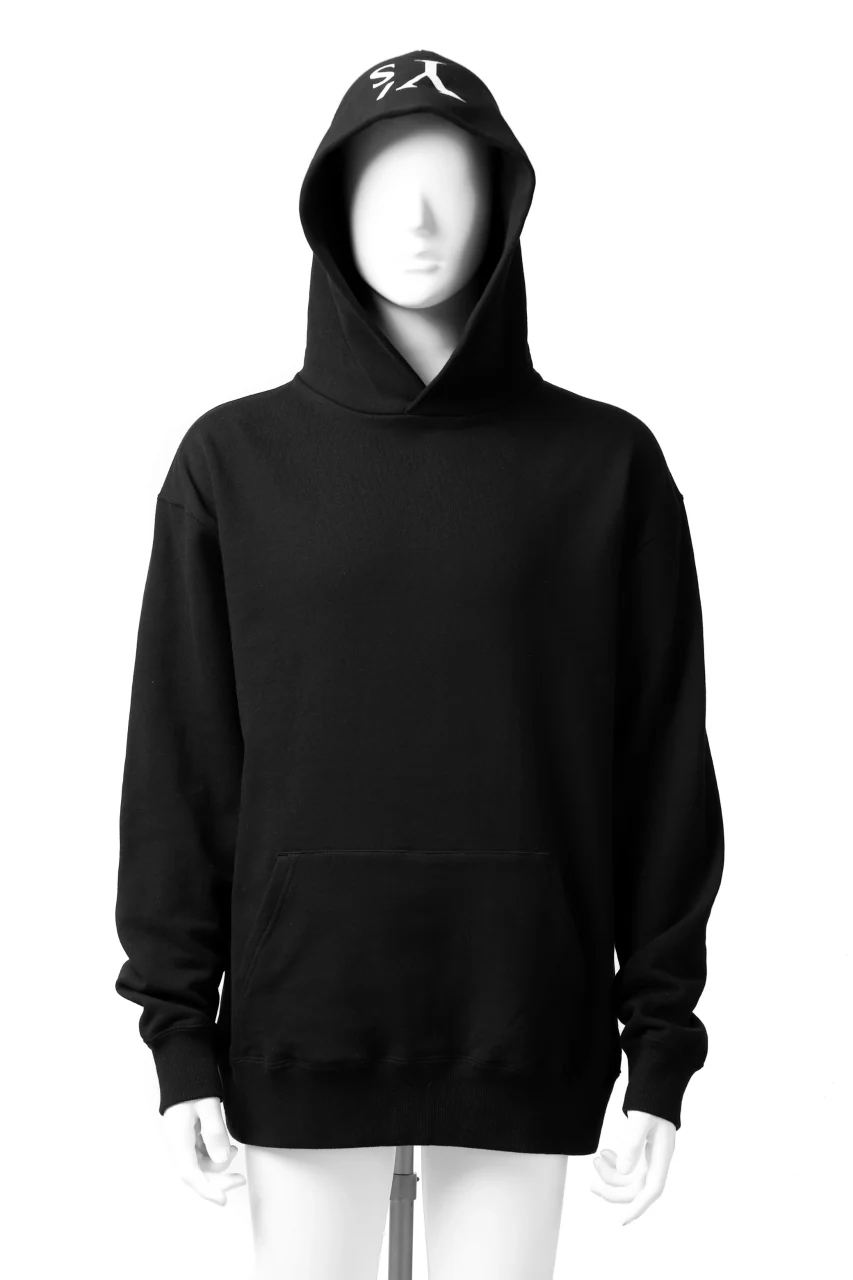 Y's REGULAR FIT LOGO SWEATER HOODIE (BLACK) - Image 10