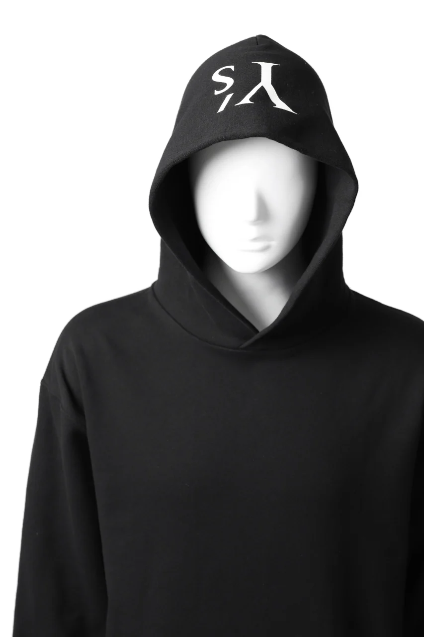 Y's REGULAR FIT LOGO SWEATER HOODIE (BLACK) - Image 18