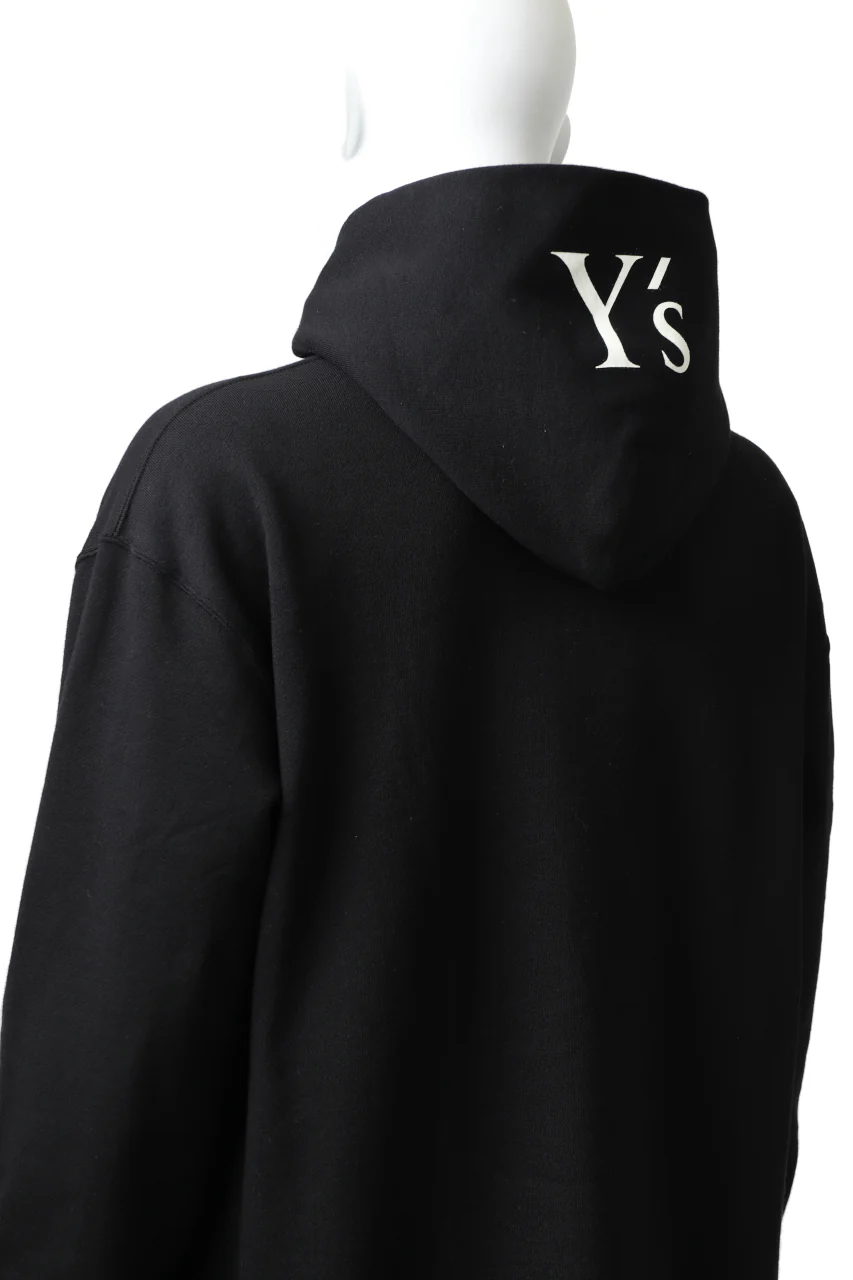 Y's REGULAR FIT LOGO SWEATER HOODIE (BLACK) - Image 24
