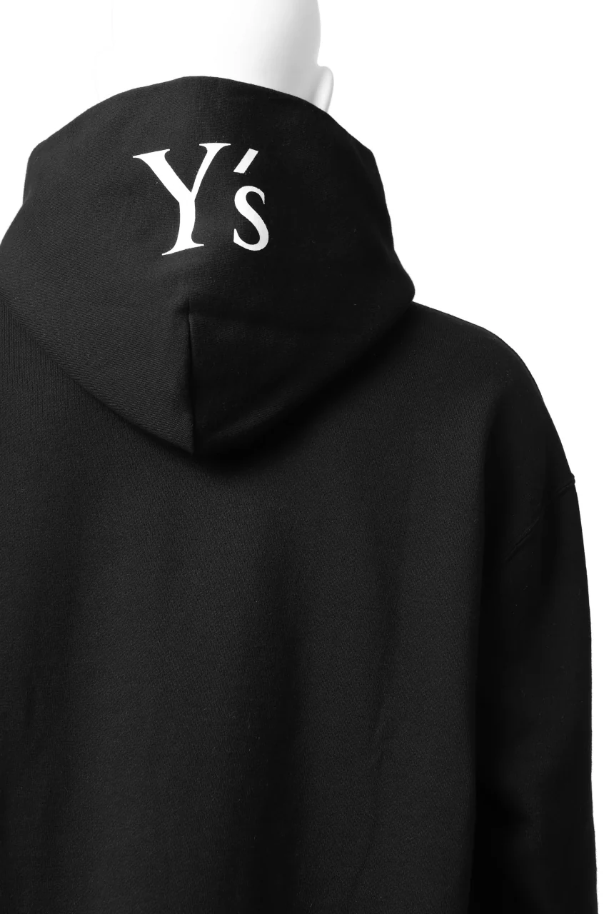 Y's REGULAR FIT LOGO SWEATER HOODIE (BLACK) - Image 25
