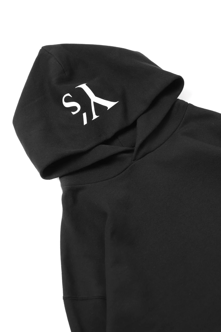 Y's REGULAR FIT LOGO SWEATER HOODIE (BLACK) - Image 27