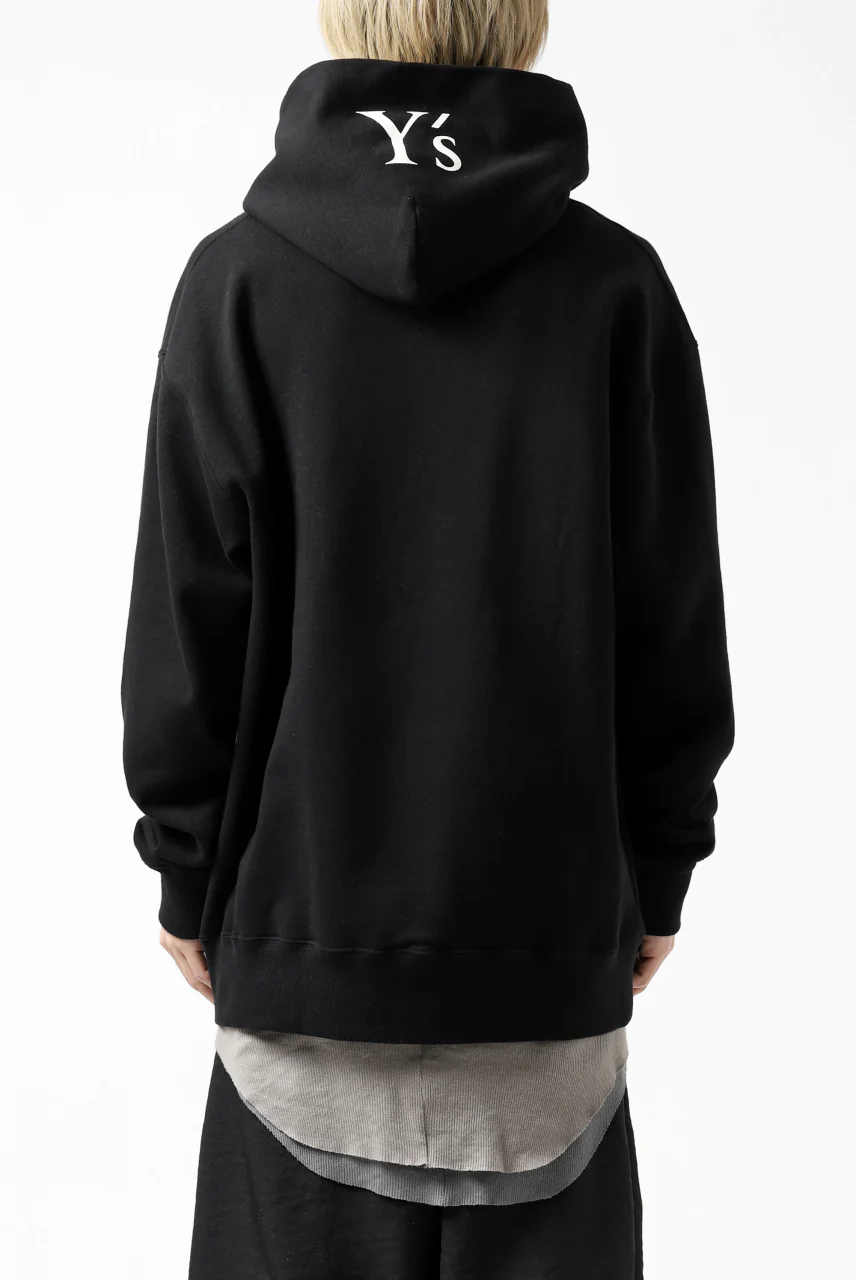 Y's REGULAR FIT LOGO SWEATER HOODIE (BLACK) - Image 3