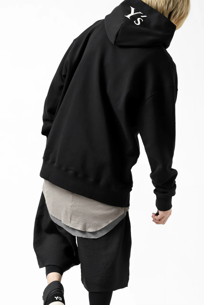 Y's REGULAR FIT LOGO SWEATER HOODIE (BLACK) - Image 30