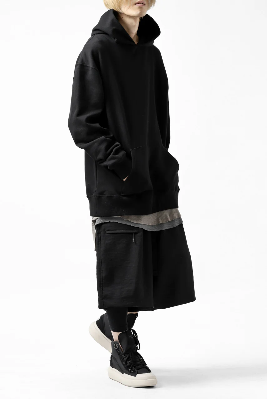 Y's REGULAR FIT LOGO SWEATER HOODIE (BLACK) - Image 36