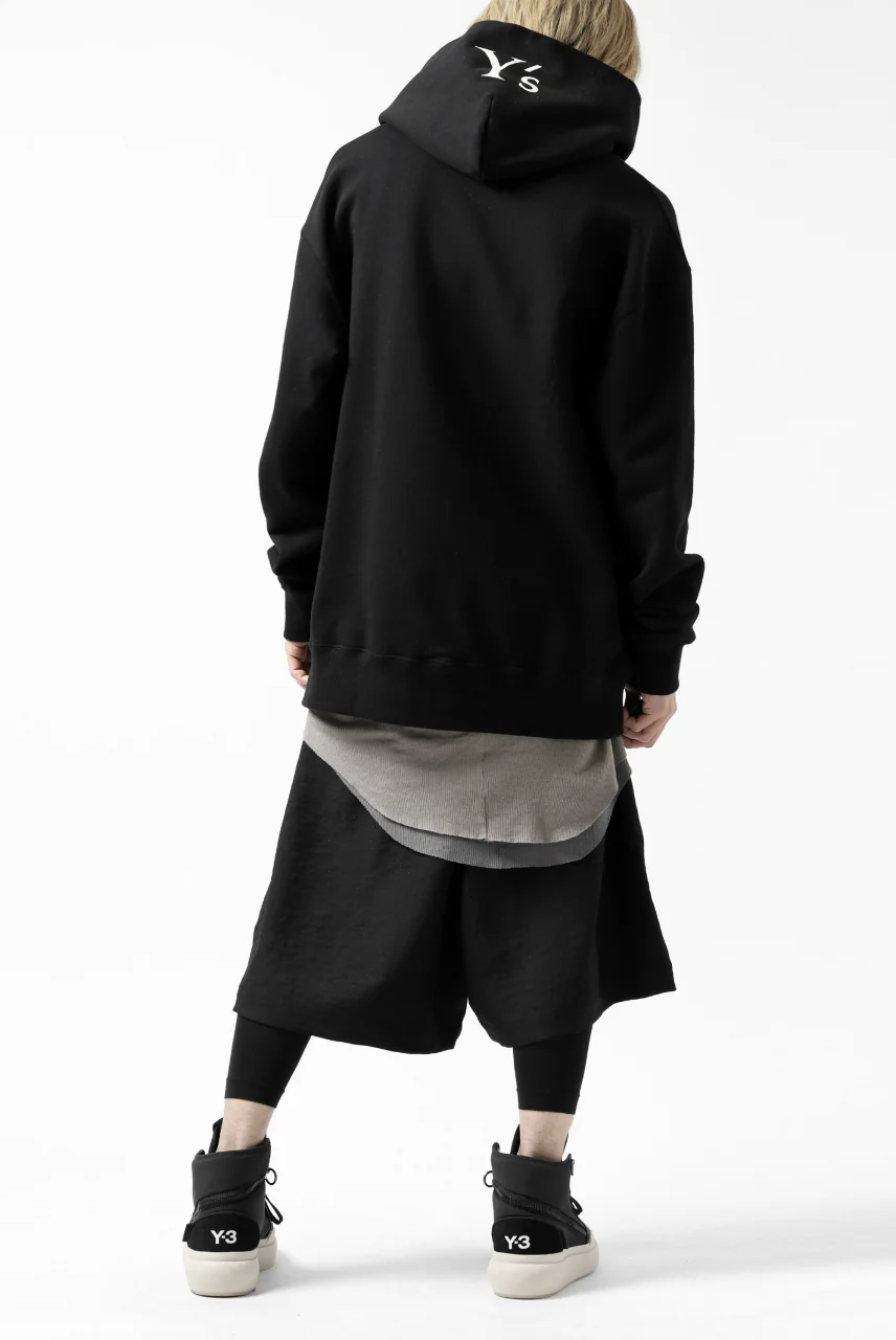 Y's REGULAR FIT LOGO SWEATER HOODIE (BLACK) - Image 38