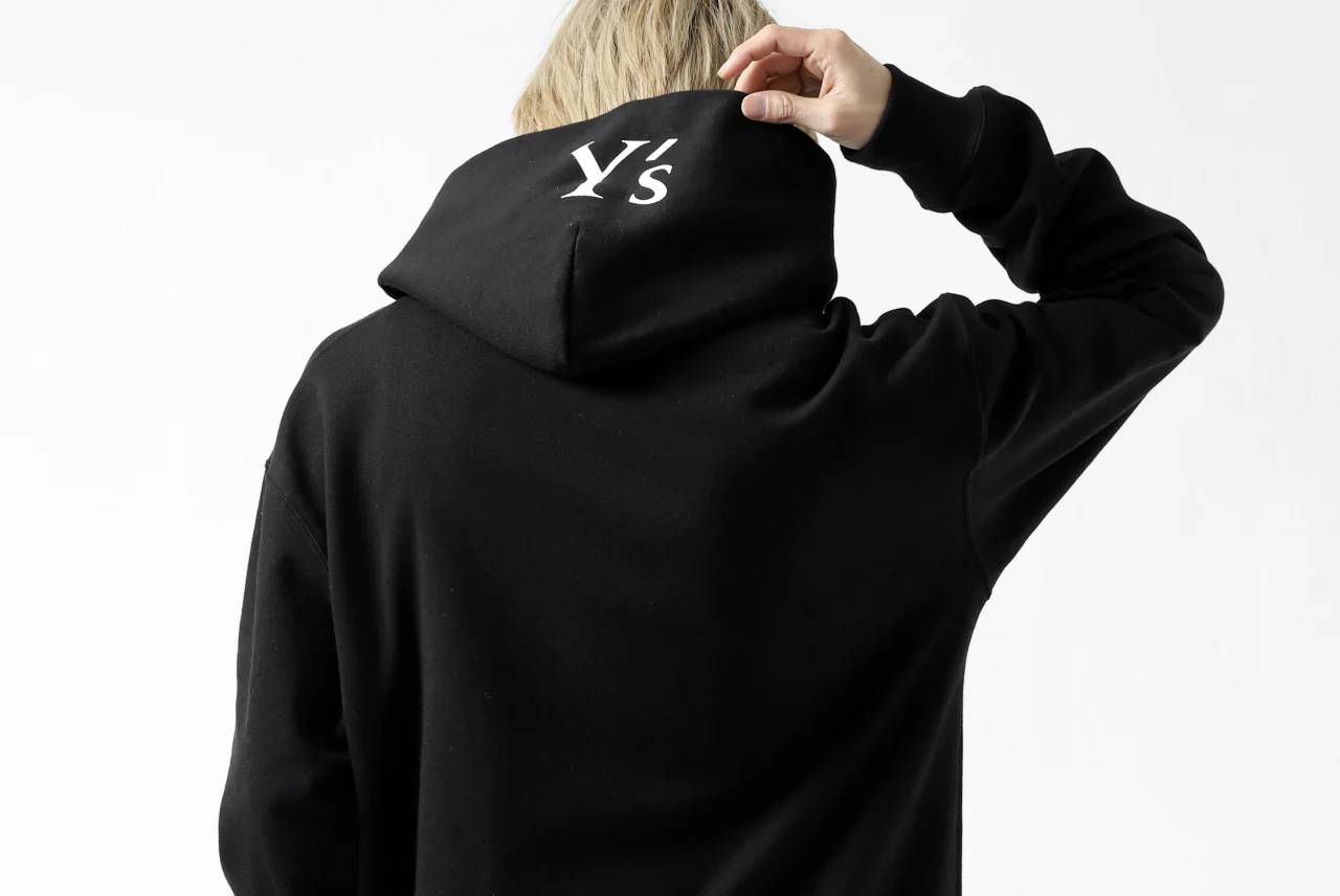 Y's REGULAR FIT LOGO SWEATER HOODIE (BLACK) - Image 39