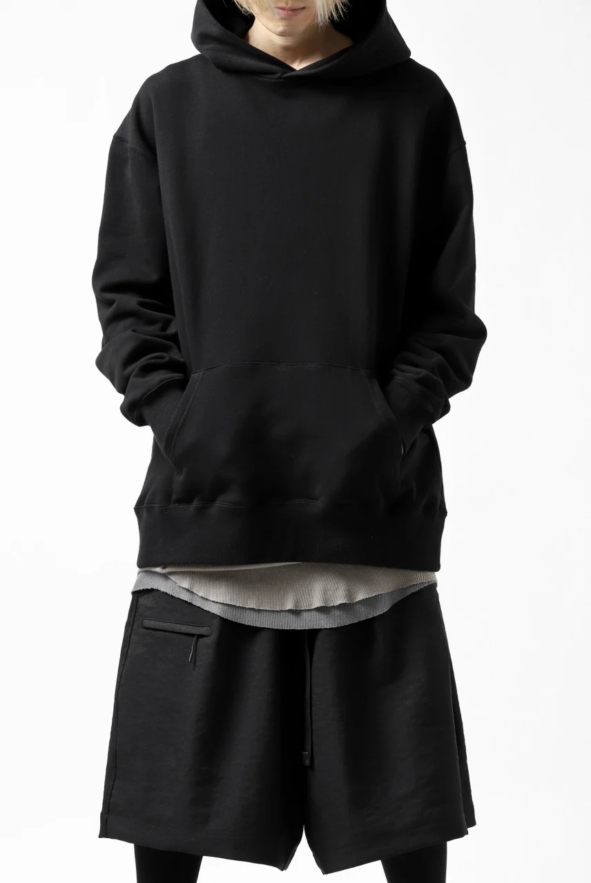 Y's REGULAR FIT LOGO SWEATER HOODIE (BLACK) - Image 5
