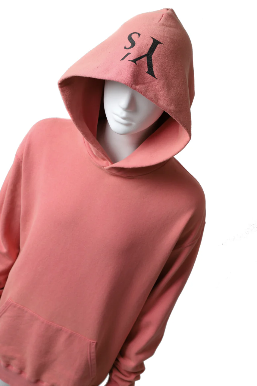 Y's REGULAR FIT LOGO SWEATER HOODIE - used finish (PINK) - Image 13