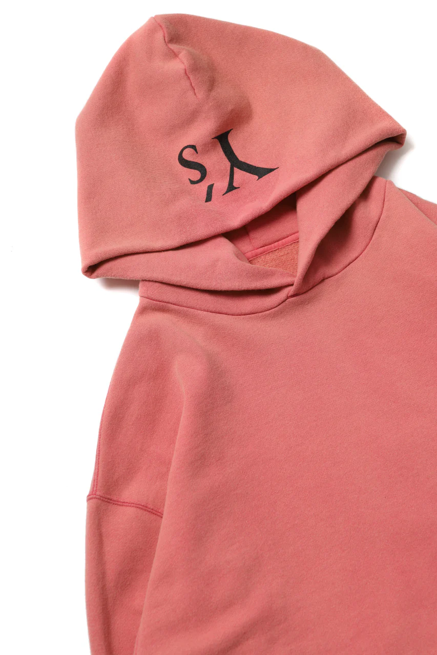 Y's REGULAR FIT LOGO SWEATER HOODIE - used finish (PINK) - Image 23