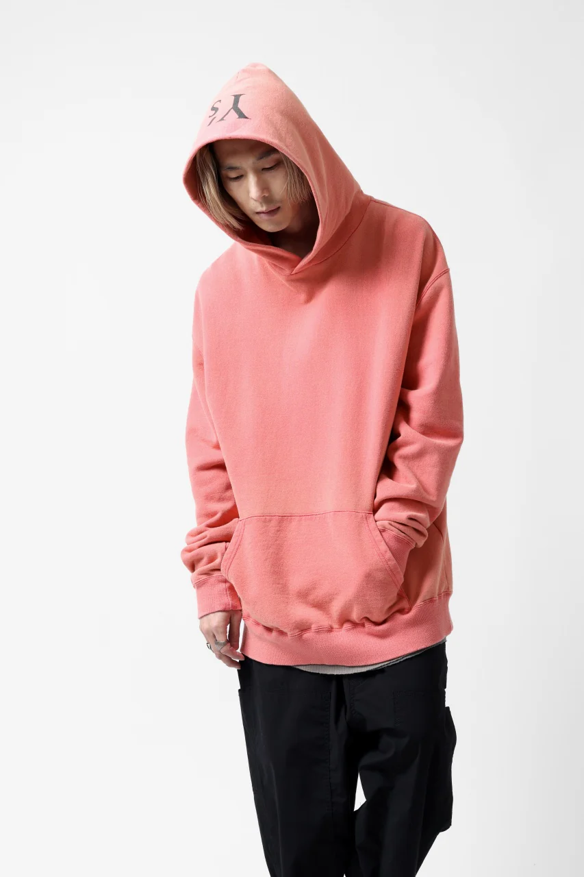 Y's REGULAR FIT LOGO SWEATER HOODIE - used finish (PINK) - Image 25