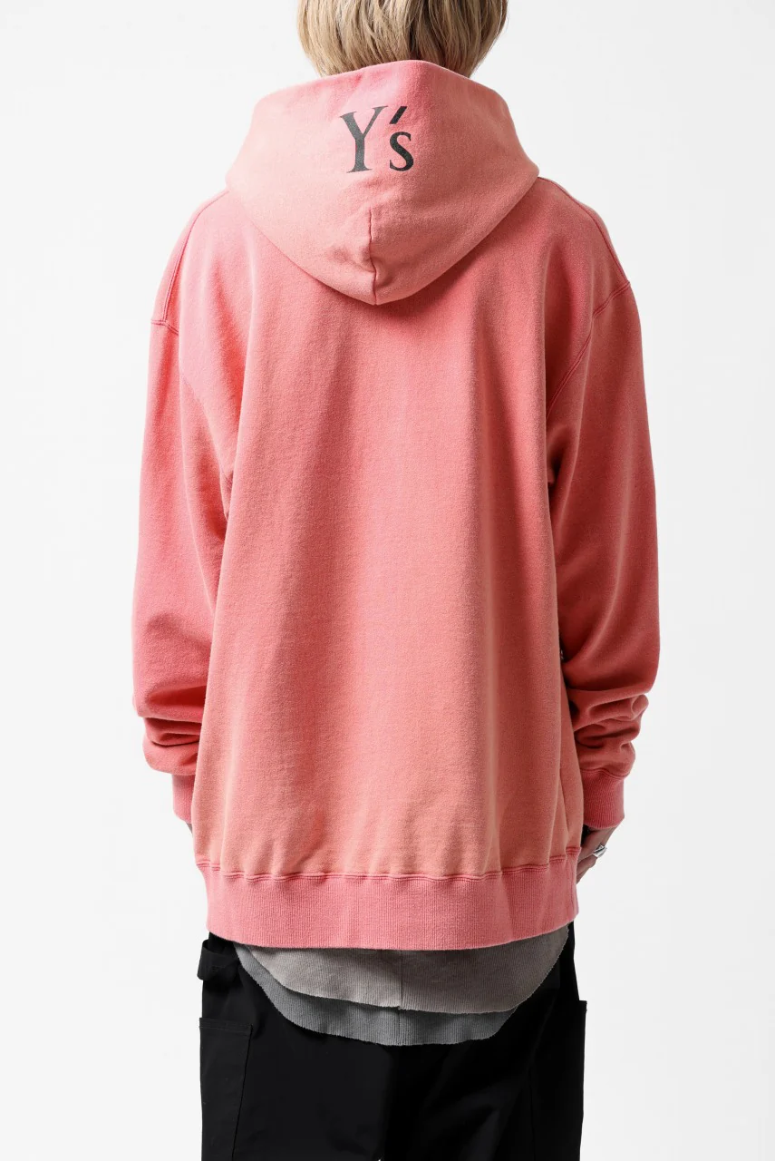 Y's REGULAR FIT LOGO SWEATER HOODIE - used finish (PINK) - Image 3