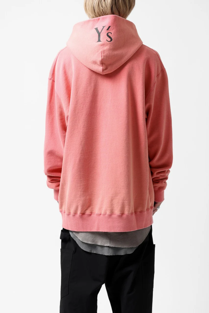 Y's REGULAR FIT LOGO SWEATER HOODIE - used finish (PINK) - Image 6