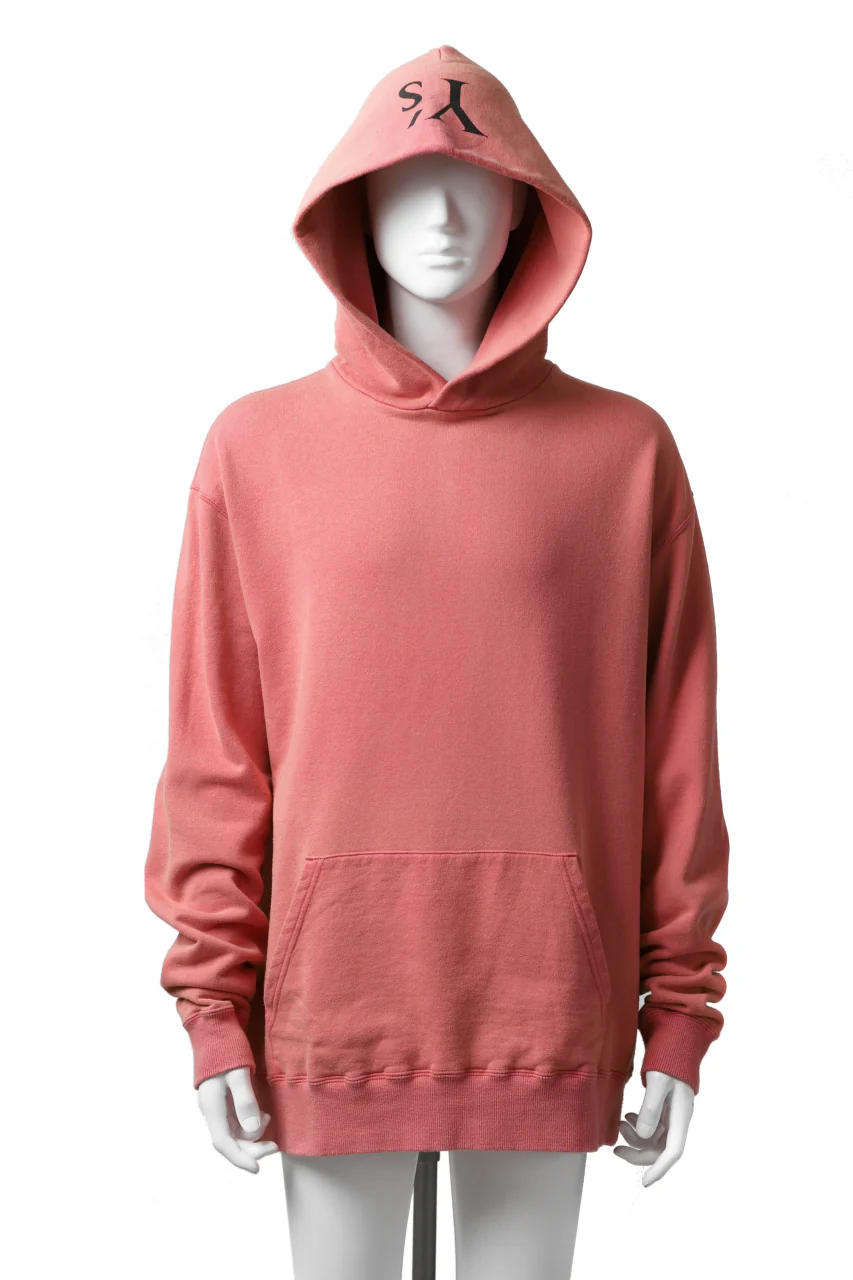 Y's REGULAR FIT LOGO SWEATER HOODIE - used finish (PINK) - Image 7