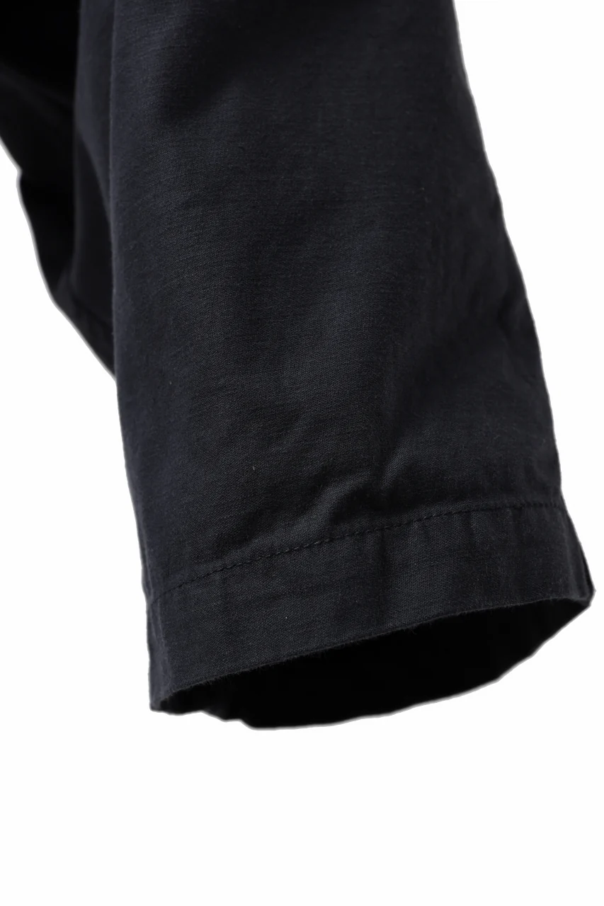 Y's SARROUEL PANTS PAINTER-DETAIL / BACK SATIN VULCANIZATION COTTON (BLACK) - Image 17