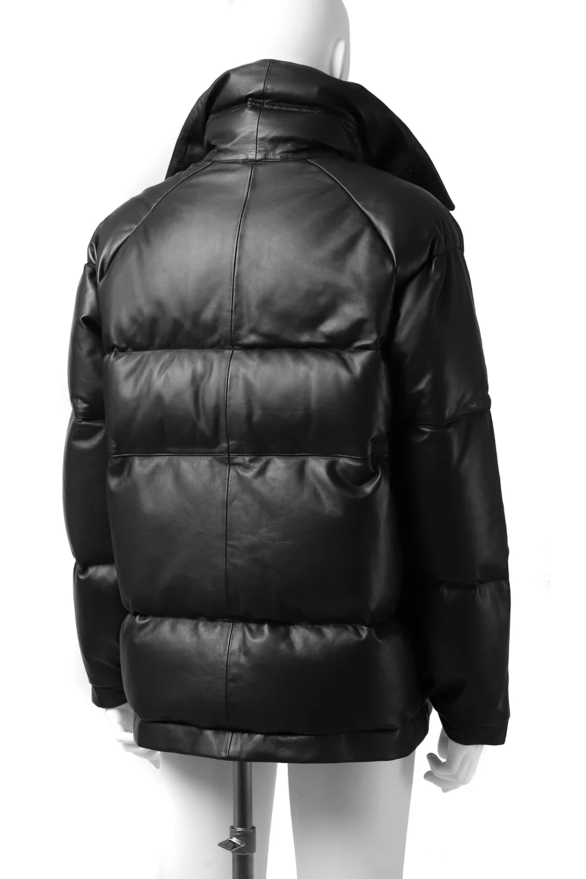 Y's.... SHEEP LEATHER DOWN JACKET (BLACK) - Image 15