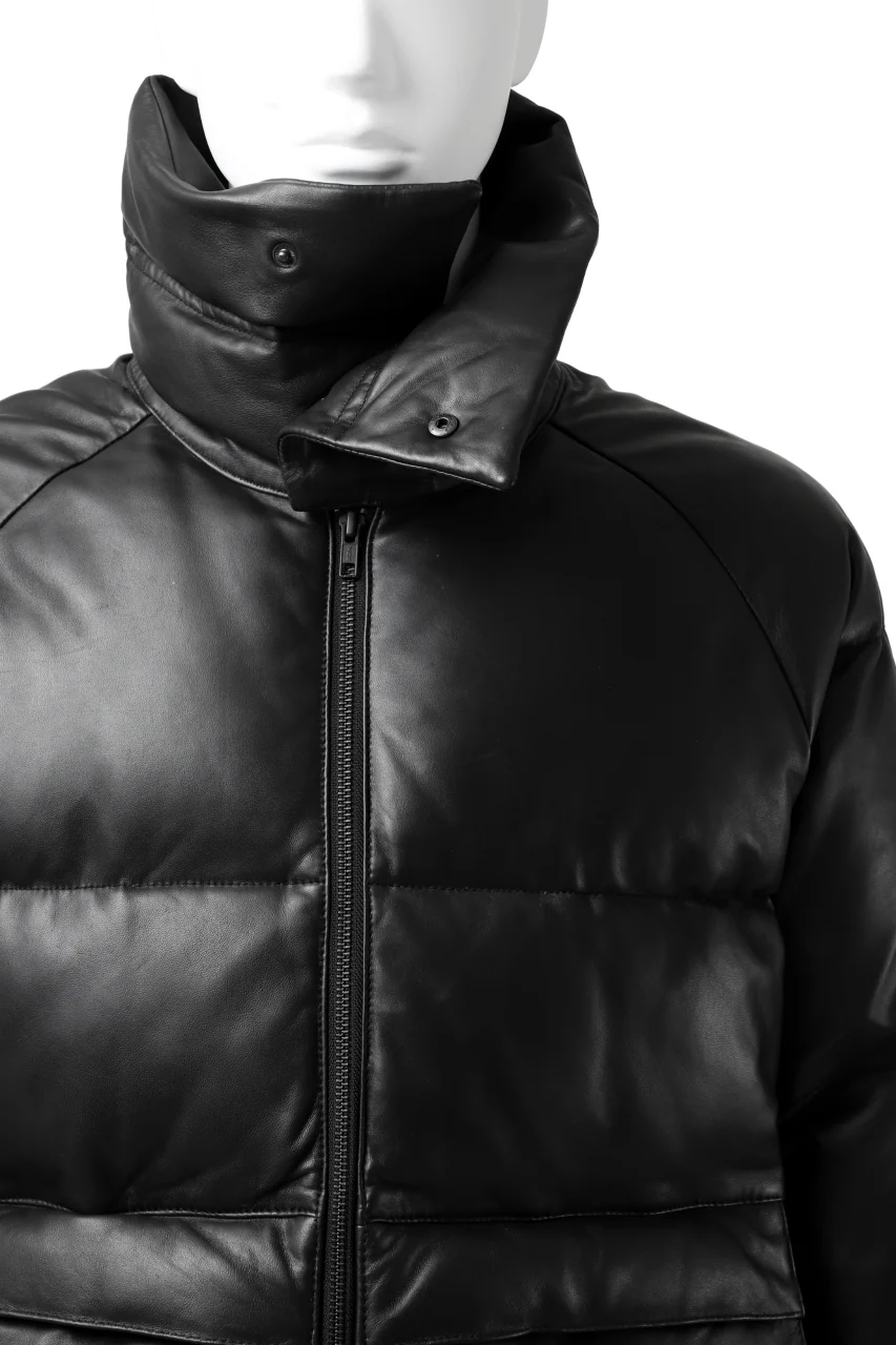 Y's.... SHEEP LEATHER DOWN JACKET (BLACK) - Image 21
