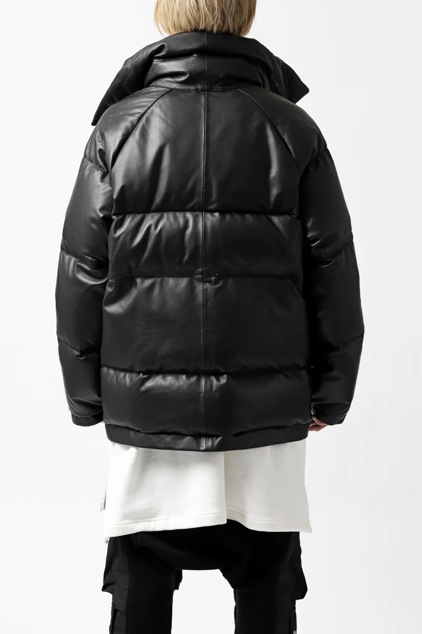 Y's.... SHEEP LEATHER DOWN JACKET (BLACK) - Image 5