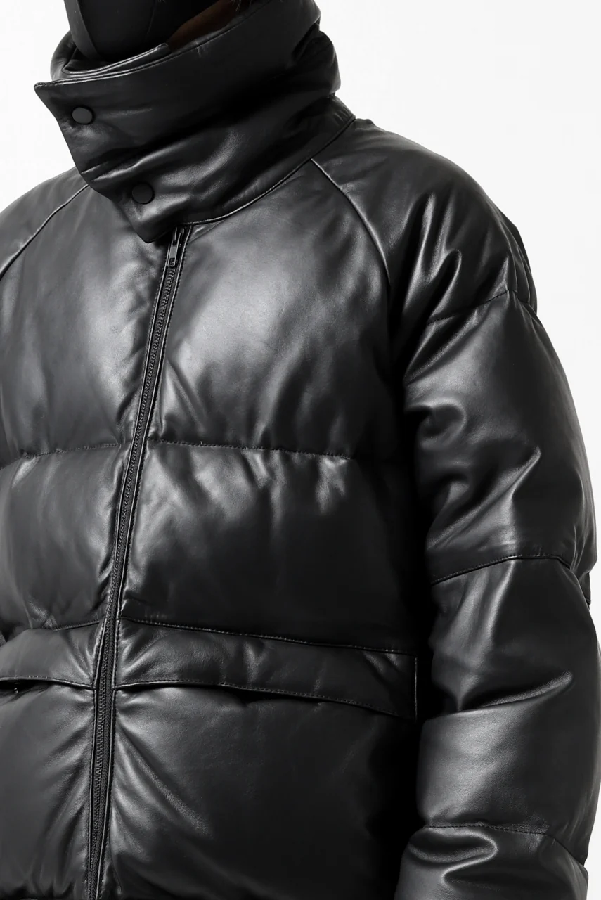 Y's.... SHEEP LEATHER DOWN JACKET (BLACK) - Image 50