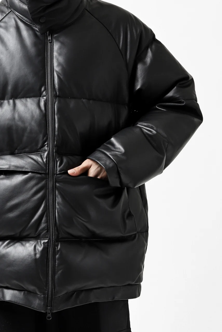 Y's.... SHEEP LEATHER DOWN JACKET (BLACK) - Image 51