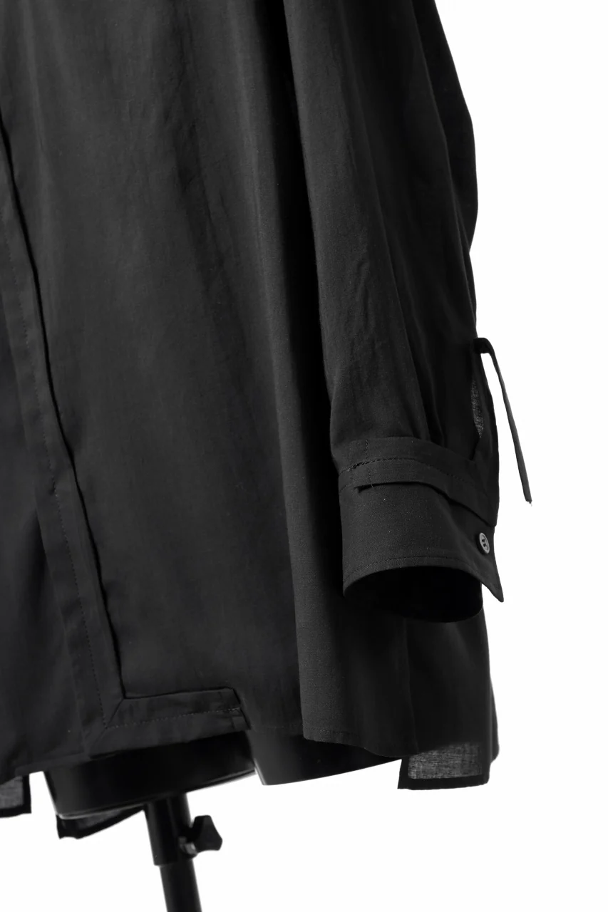 Y's TAPE FLAP POCKET SHIRT / CELLULOSE LOAN (BLACK) - Image 25