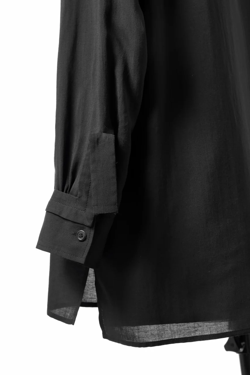 Y's TAPE FLAP POCKET SHIRT / CELLULOSE LOAN (BLACK) - Image 27